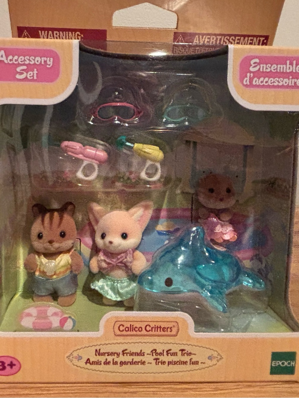 Calico Critters Nursery Friends Pool Playset - Pink & Teal